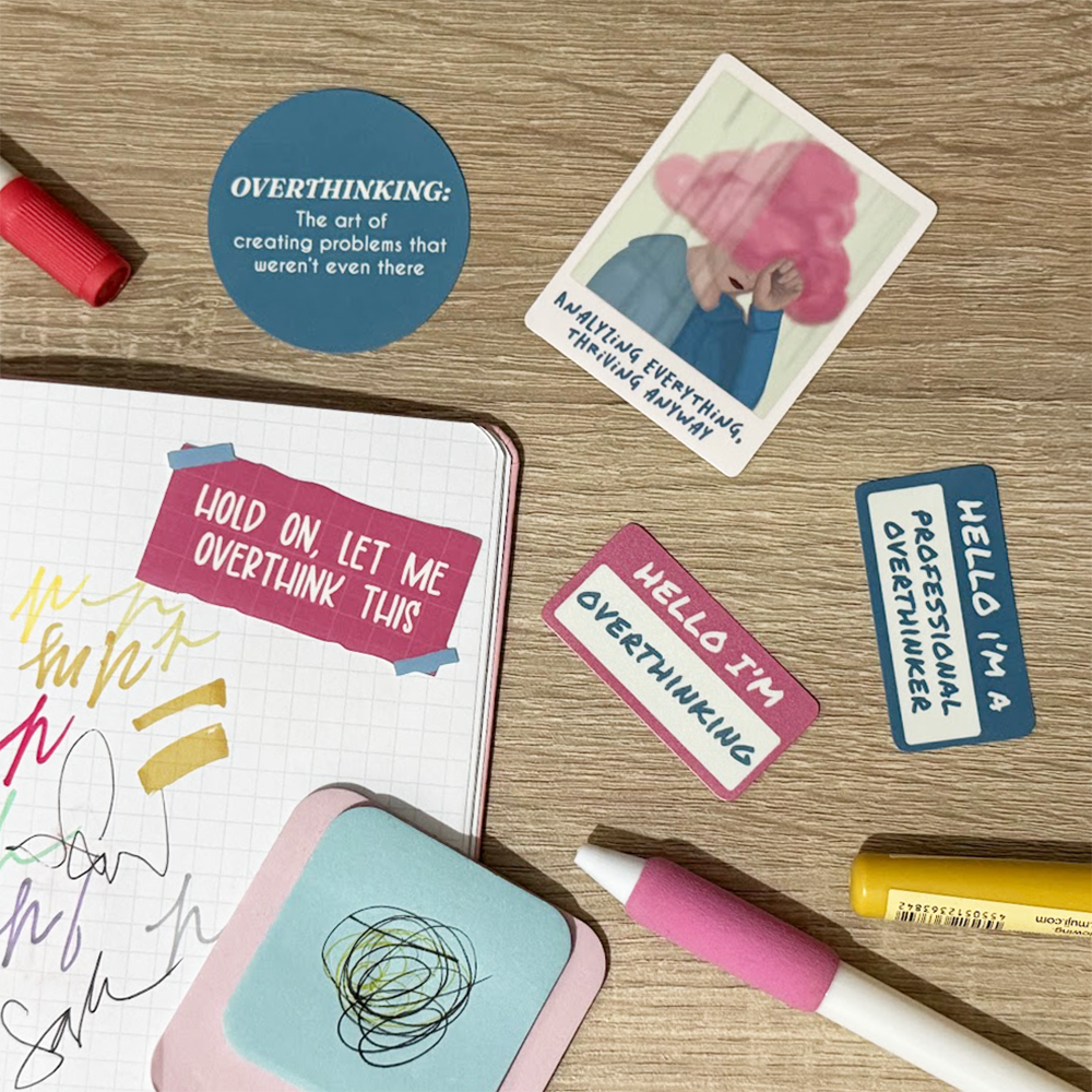 Sticker • Overthinker’s Club Vinyl Sticker Pack