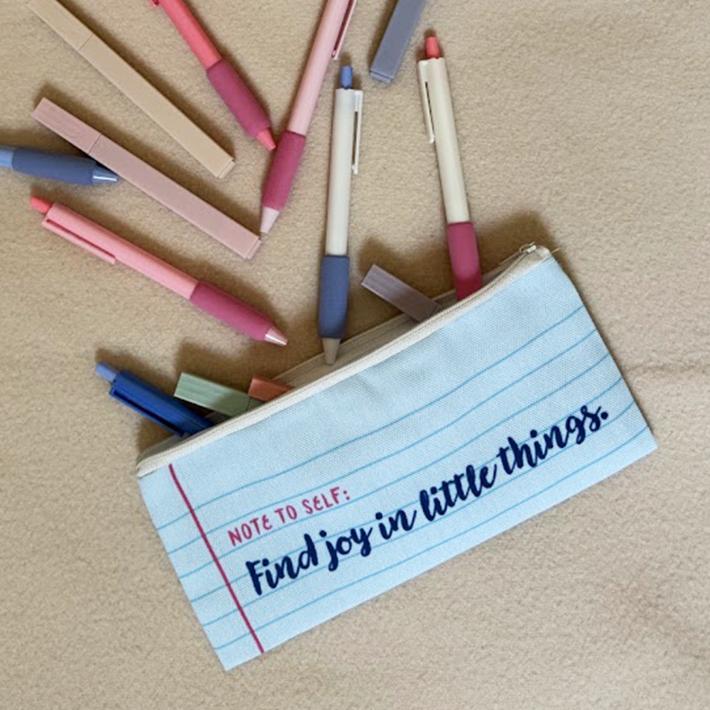 Pouch • Note to Self "Find Joy in the Little Things"